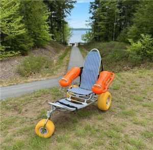 Beach wheelchair